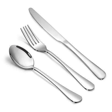 Conjunto de cubiertos SANTUO con acabado espejo para mesa elegante y duradera