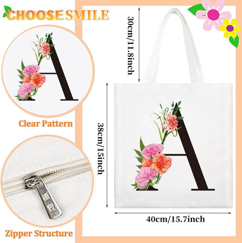 Sanuurfky tote floral monograma aporta estilo en eventos