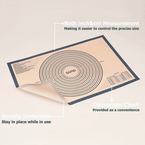 Sapid Mat resistente a temperaturas de -30 a 480 °F.