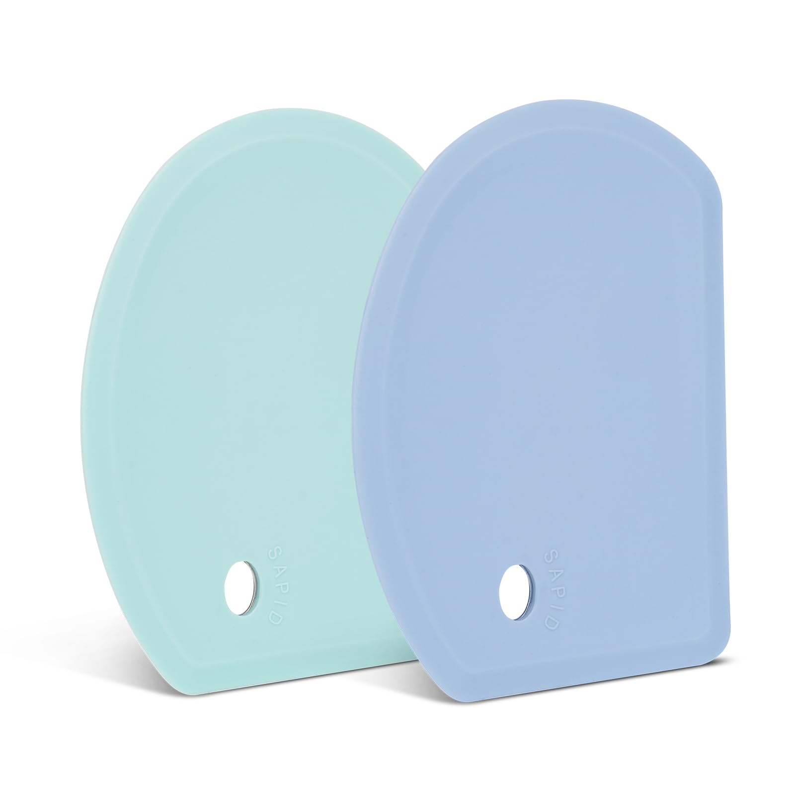 SAPID raspador de masa de silicona con núcleo de acero azul; ideal para mezclar sin rayar.