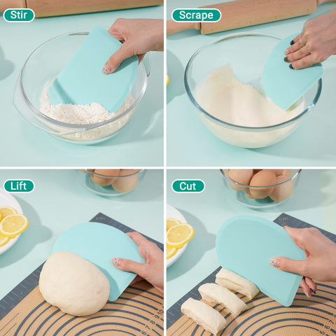 SAPID raspador masa tamaño ergonómico cómodo en la mano para mezclar masa.