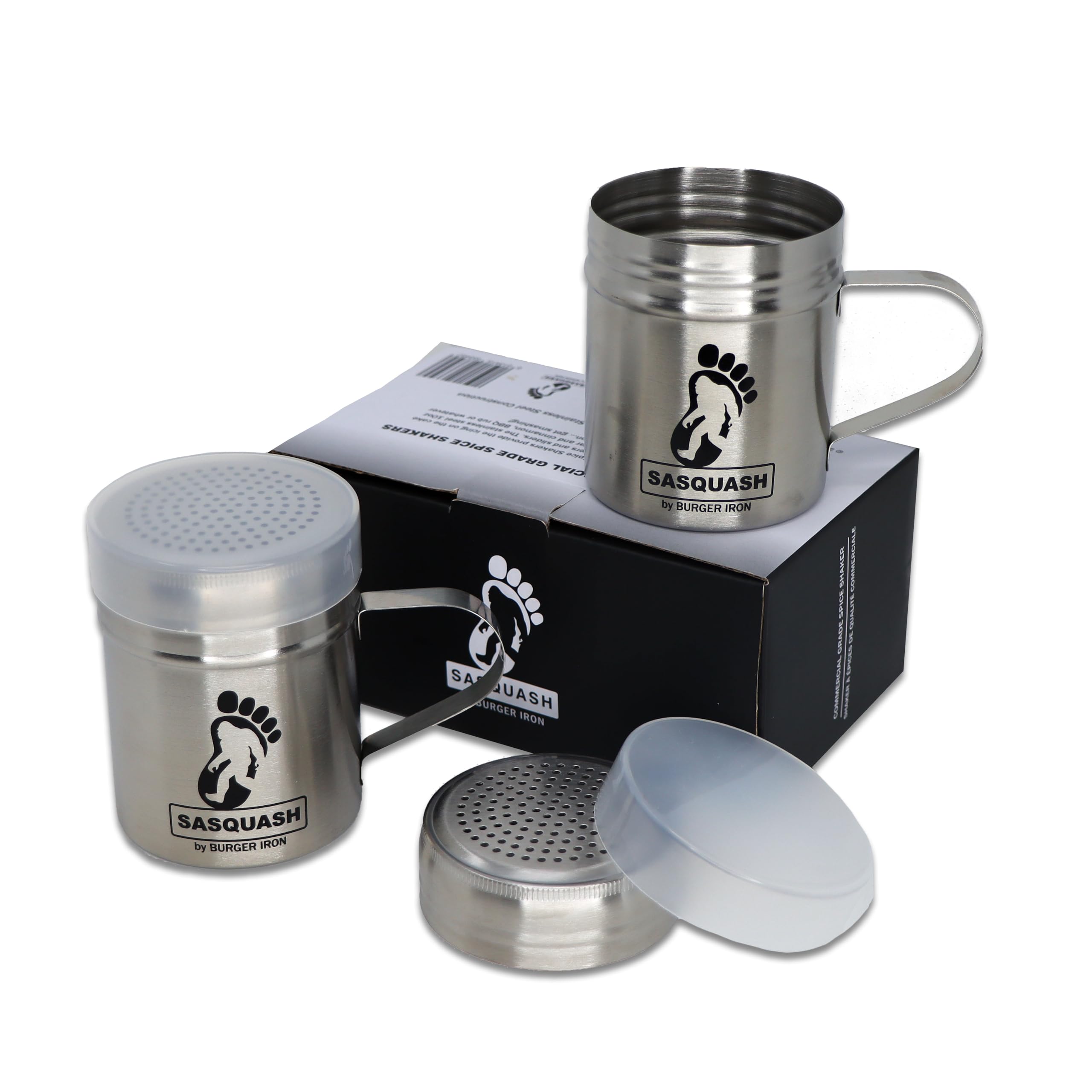 Sasquash Spice Shaker con tapa transparente, ideal para mantener especias frescas