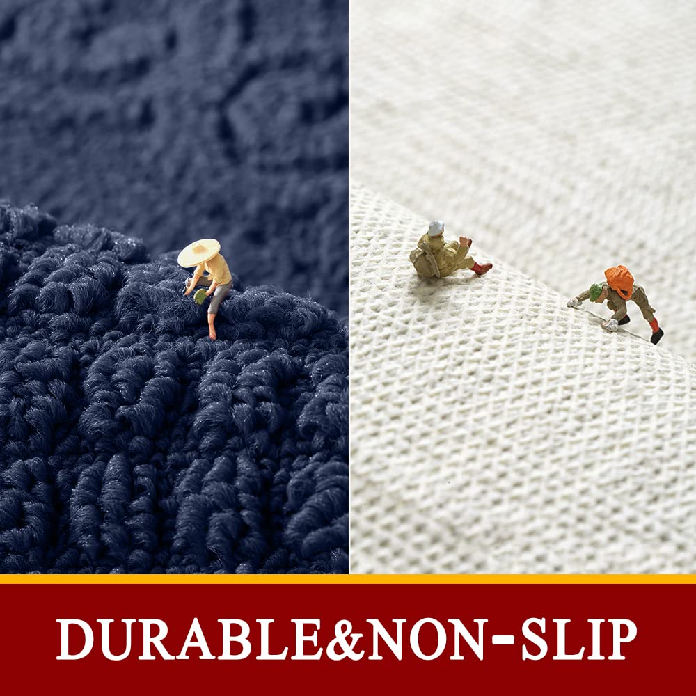 Alfombra absorbente azul marino de SASTYBALE, recoge derrames y mantiene el área seca.