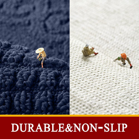 Alfombra absorbente azul marino de SASTYBALE, recoge derrames y mantiene el área seca.
