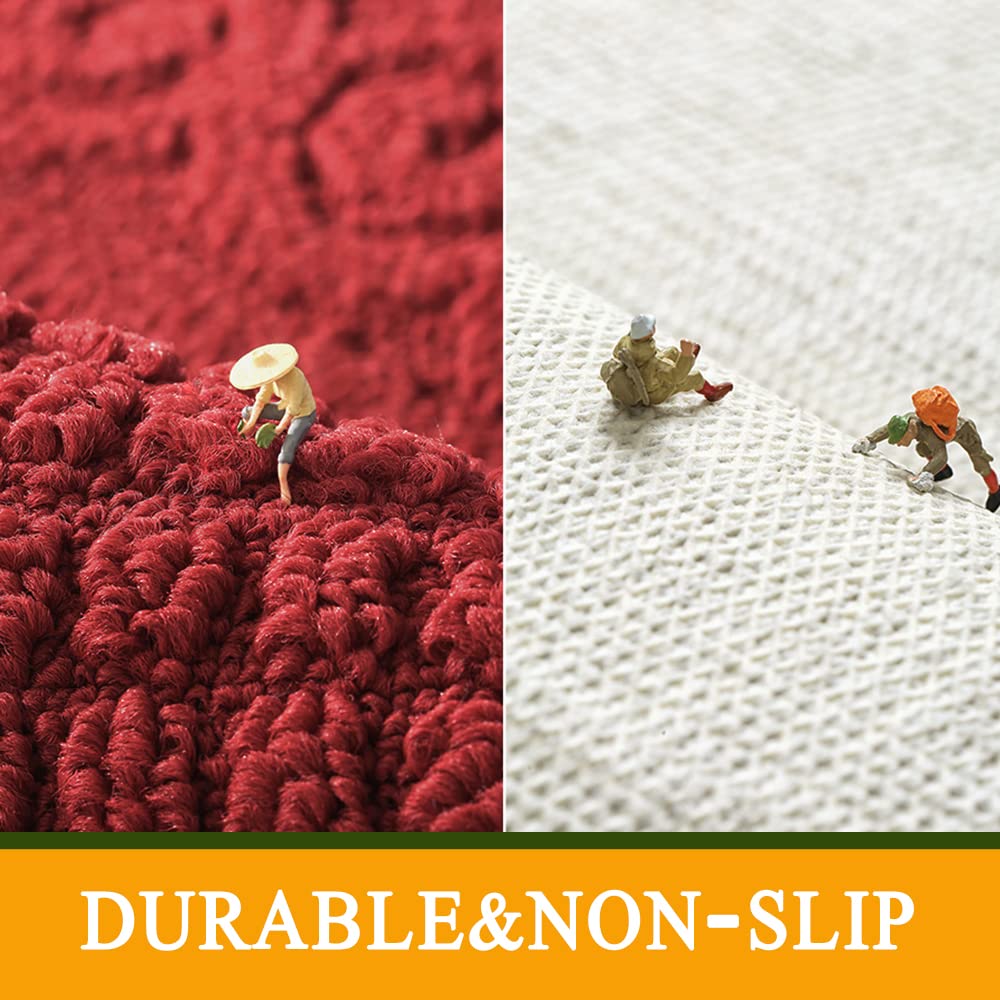 Alfombra roja SASTYBALE 18x30, ideal para derrames en la cocina.