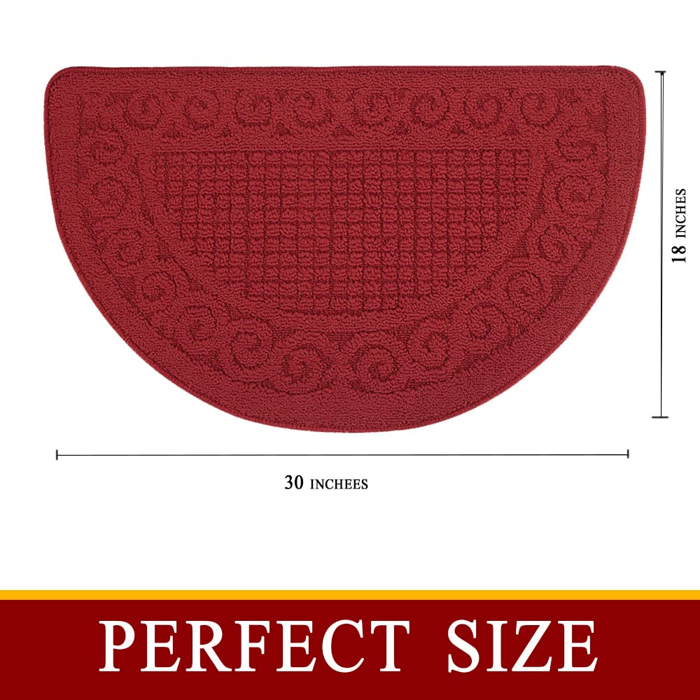 Alfombra roja de SASTYBALE para entrada, reduce la fatiga al pisar.