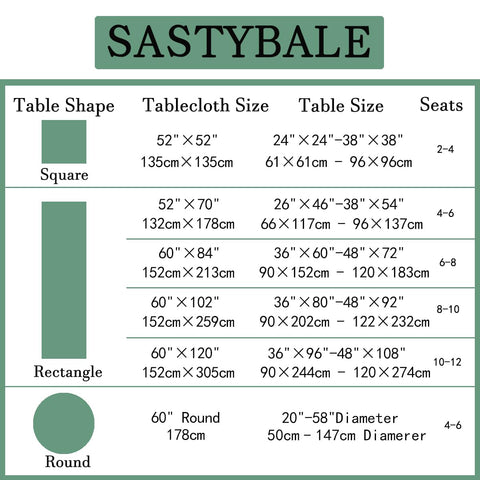 Consejos de cuidado: limpieza fácil del mantel SASTYBALE.
