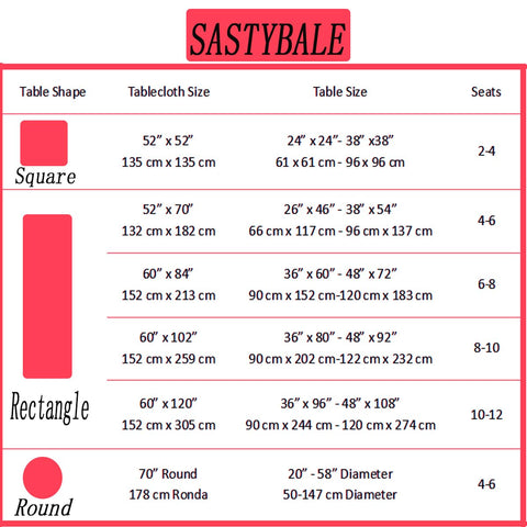 Mantel SASTYBALE diseño lujoso para cenas navideñas y banquetes