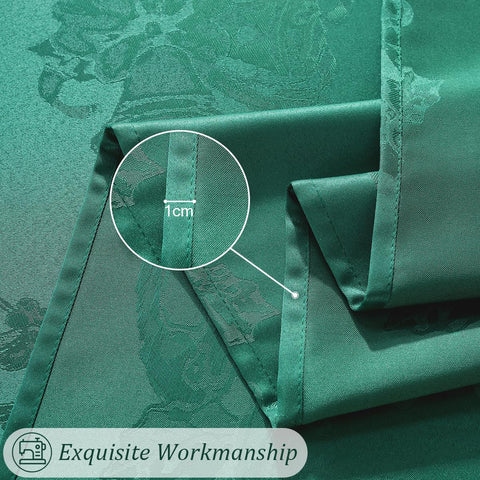 Mantel SASTYBALE verde antiarrugas para mesa impecable.