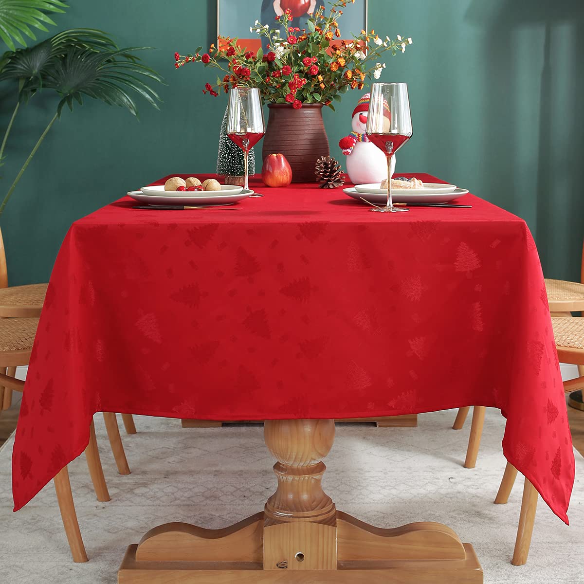 Bordes plegados finos y acabado duradero del mantel SASTYBALE