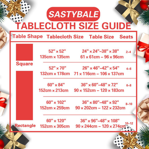 Mantel SASTYBALE perfecto para hogar y negocios durante el invierno.