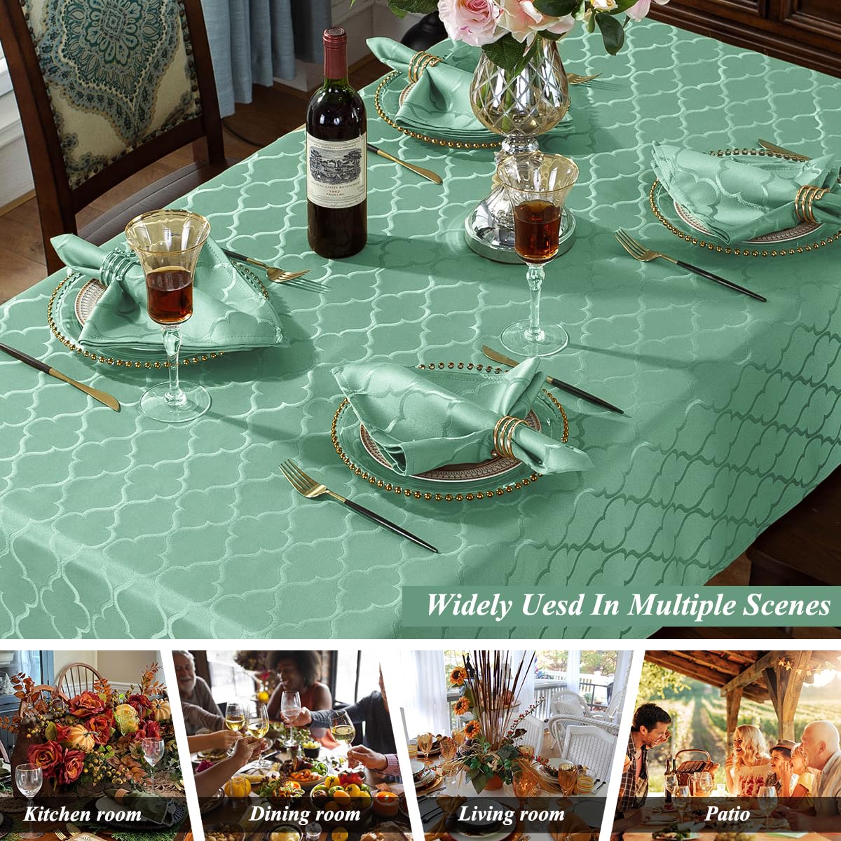 Mantel para cenas familiares con estilo sobrio y acogedor.