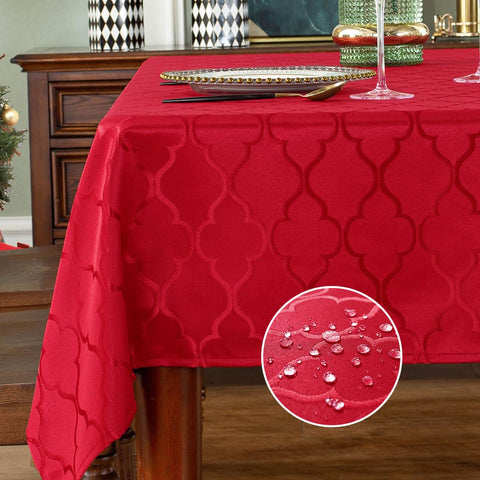 Mantel SASTYBALE rectangular jacquard damasco eleva la protección de la mesa