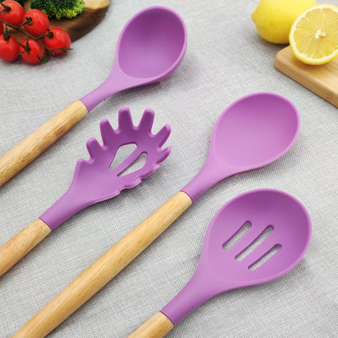 Satax mango de madera ergonómico, agarre cómodo durante remoción y mezcla.