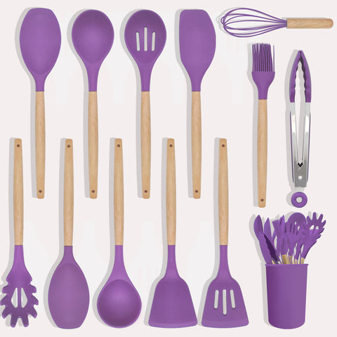 Satax set de utensilios de cocina 12 piezas, conjunto completo para uso diario.