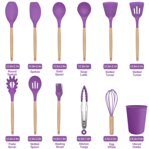 Satax utensilios de silicona, resistentes al calor y sin olores, ideales para cocinar.