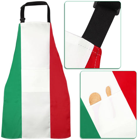 SATINIOR delantal italiano con dos bolsillos para utensilios
