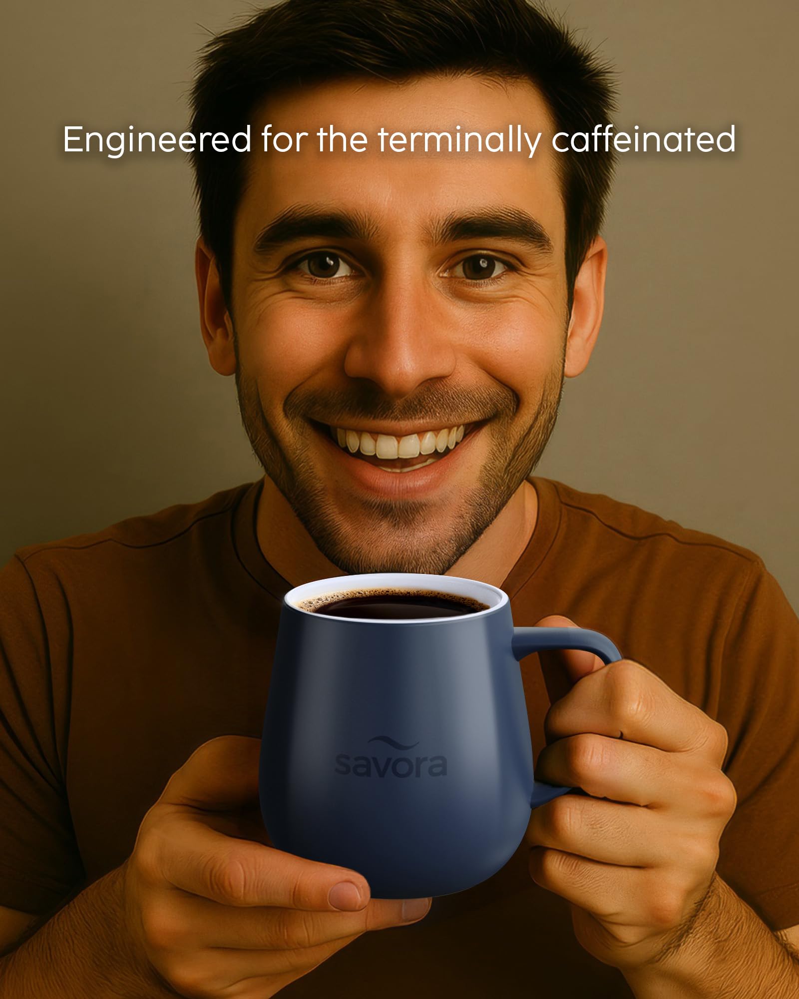 Savora tapa cerámica para taza, mantiene calor y aromas