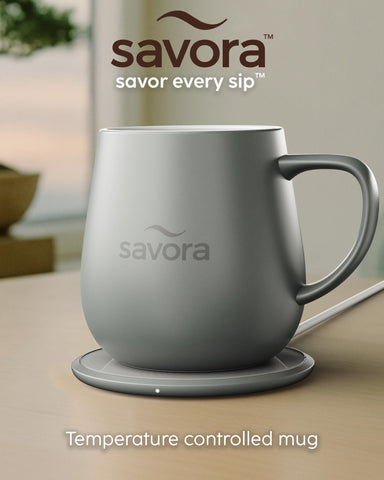 Indicador LED de Savora muestra la temperatura de la bebida