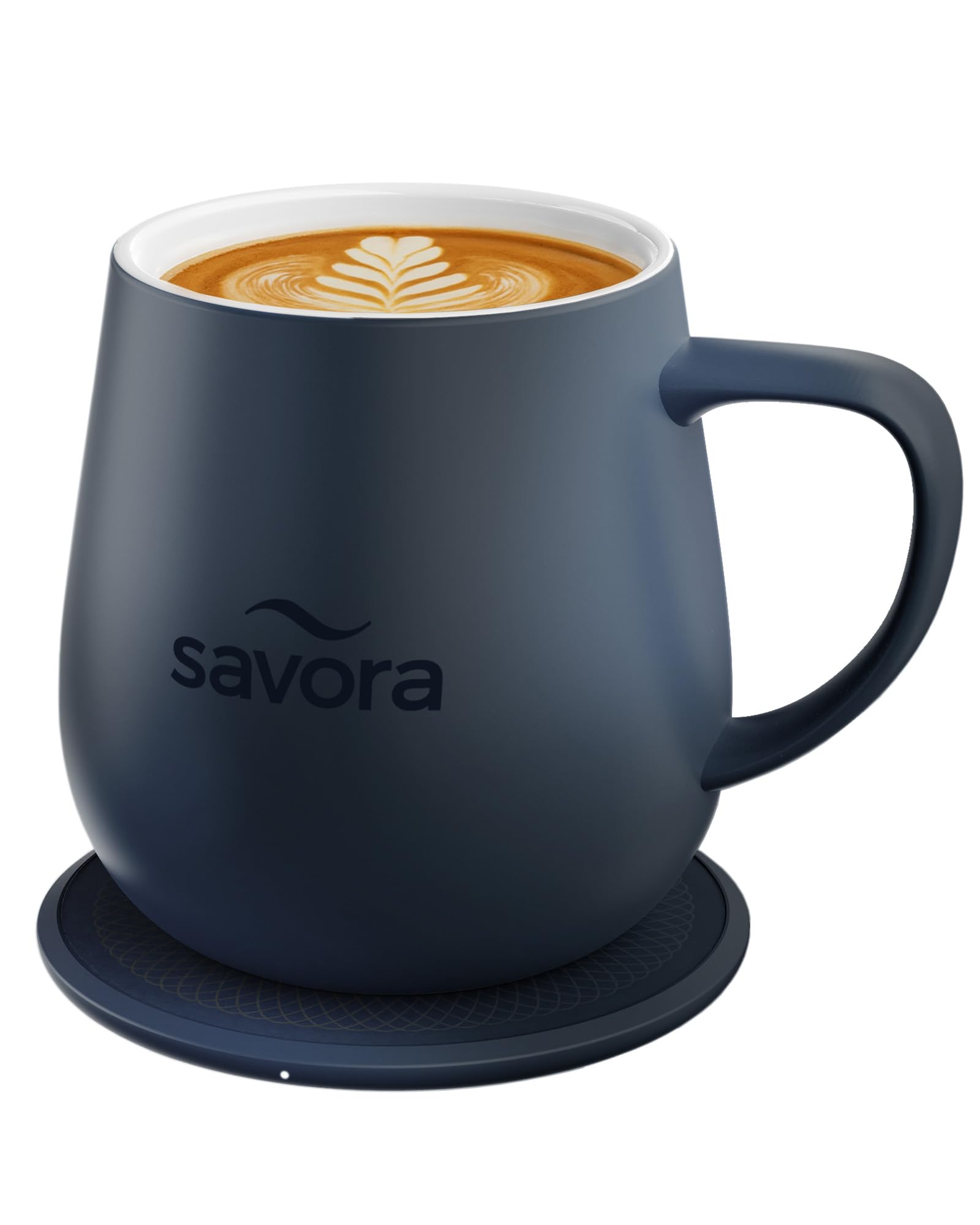 Savora taza café cerámica 12oz azul, mantiene temperatura constante para beber más rico