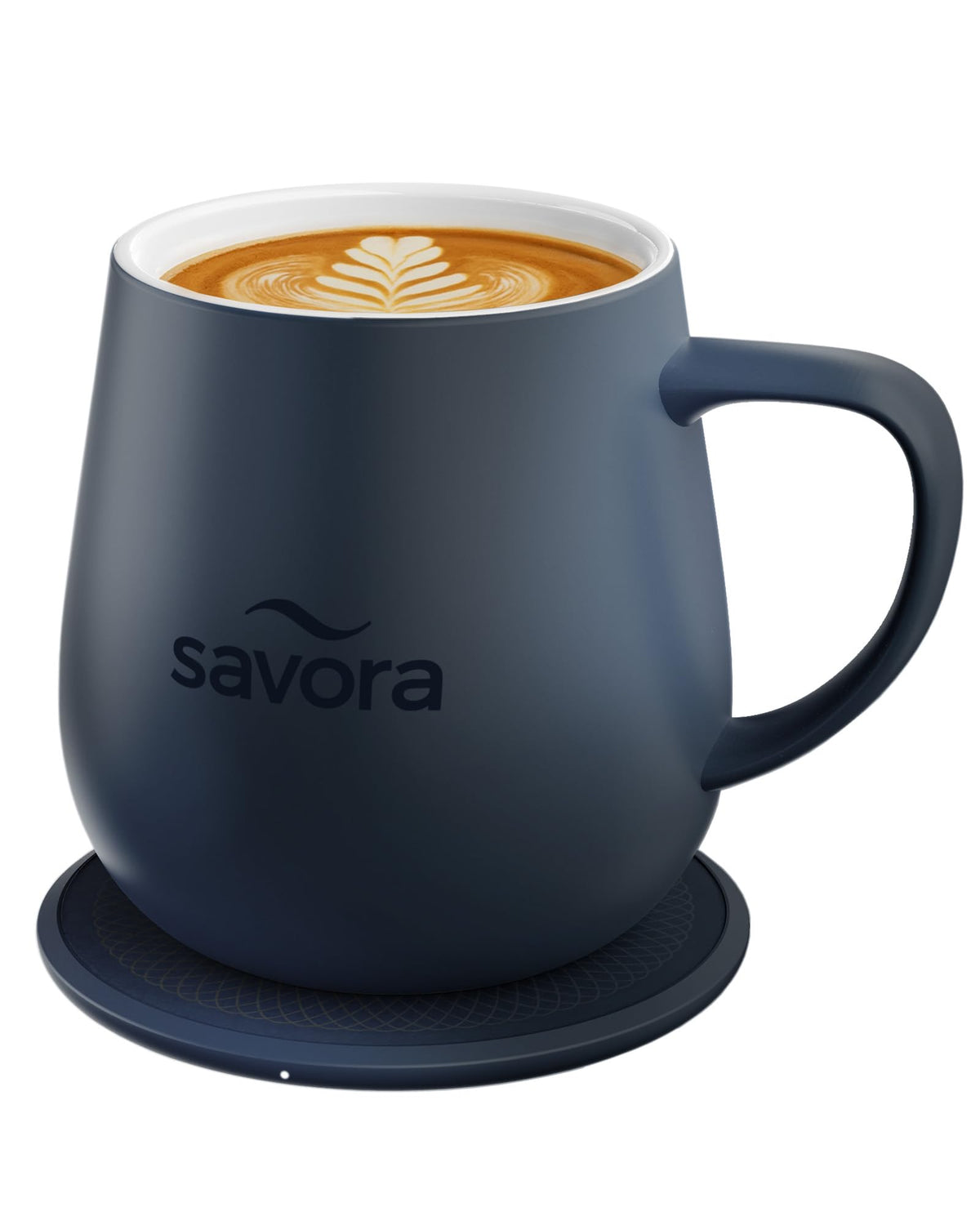 Savora taza café cerámica 12oz azul, mantiene temperatura constante para beber más rico