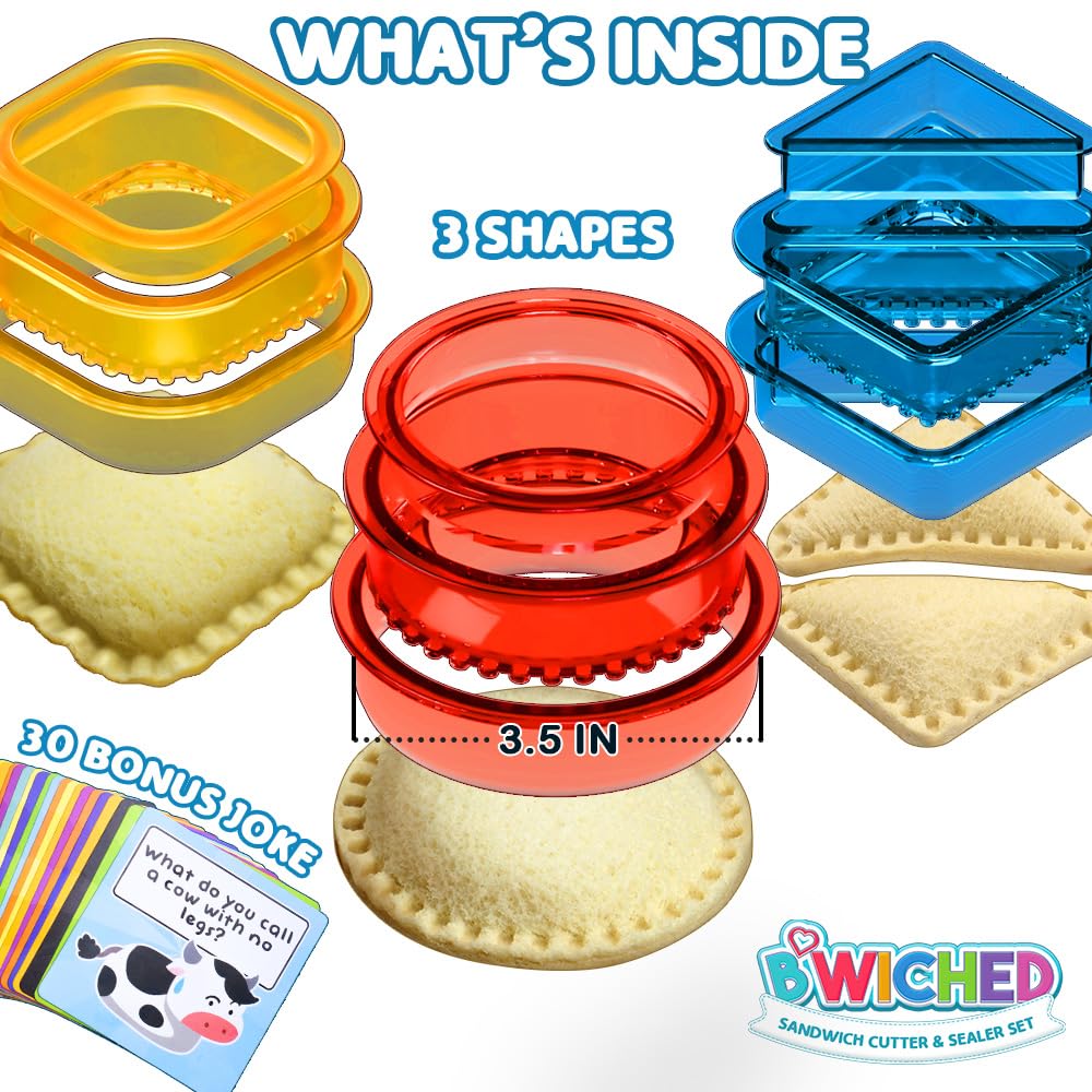 Savoychef cortador sándwich circulo para loncheras rápidas.