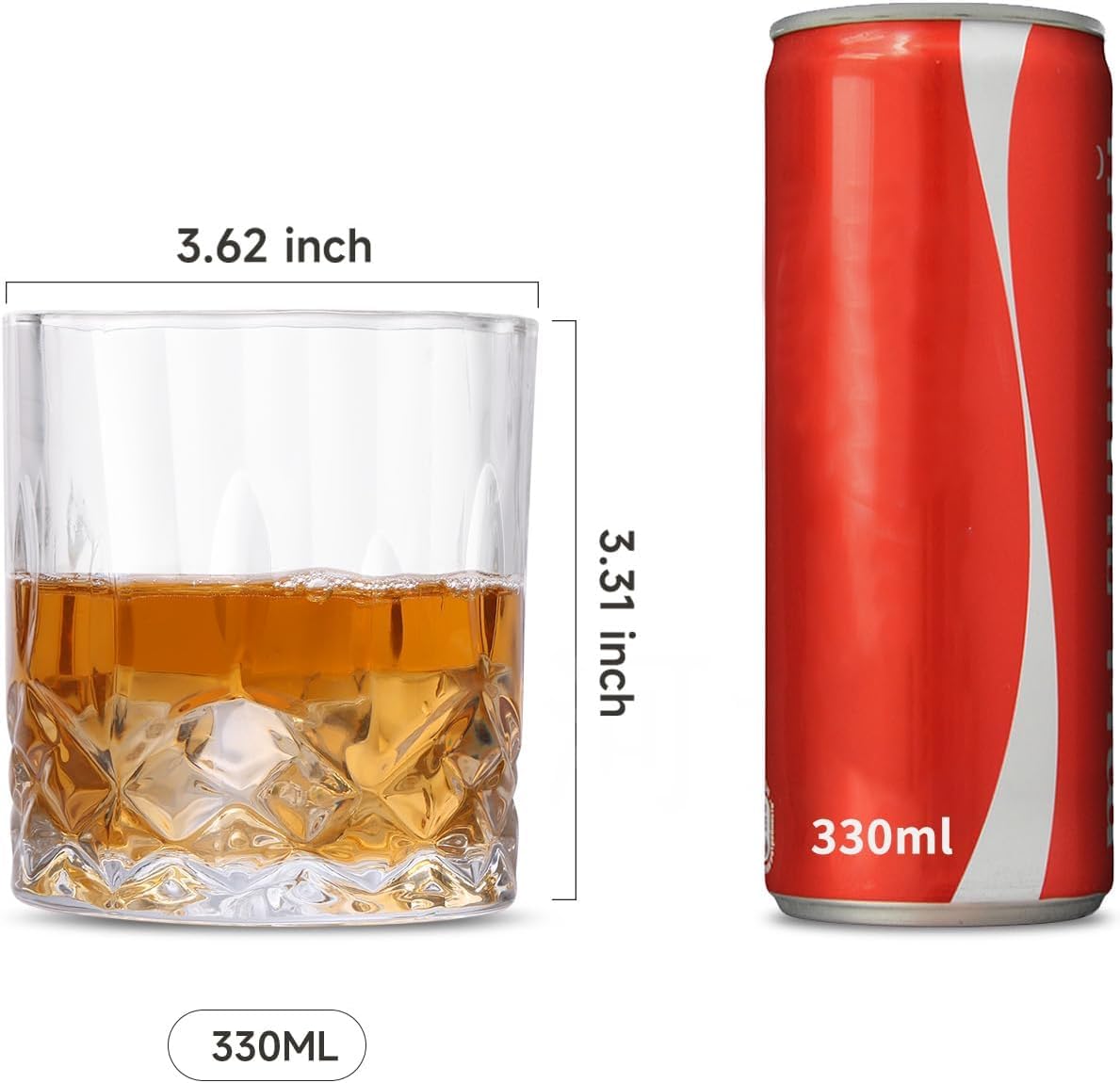 Sawjay cristal sin plomo: vasos con claridad superior para bebidas.