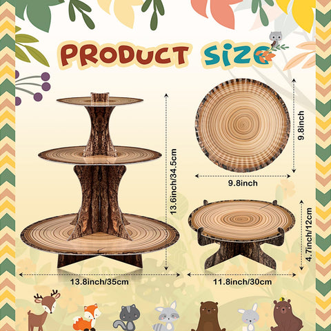 Sawysine: soporte redondo de un nivel, perfecto para tortas y postres