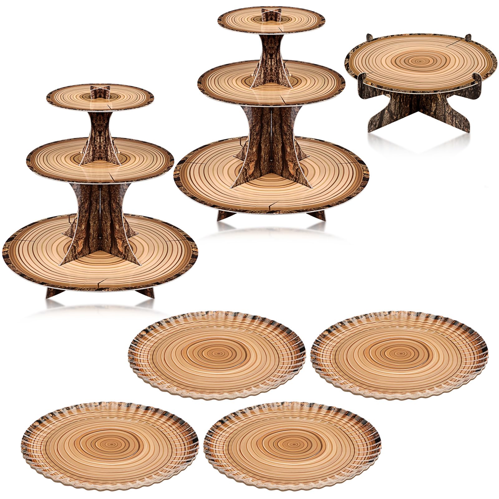 Sawysine: soporte de tarta de tres niveles, ideal para pasteles y presentaciones elegantes