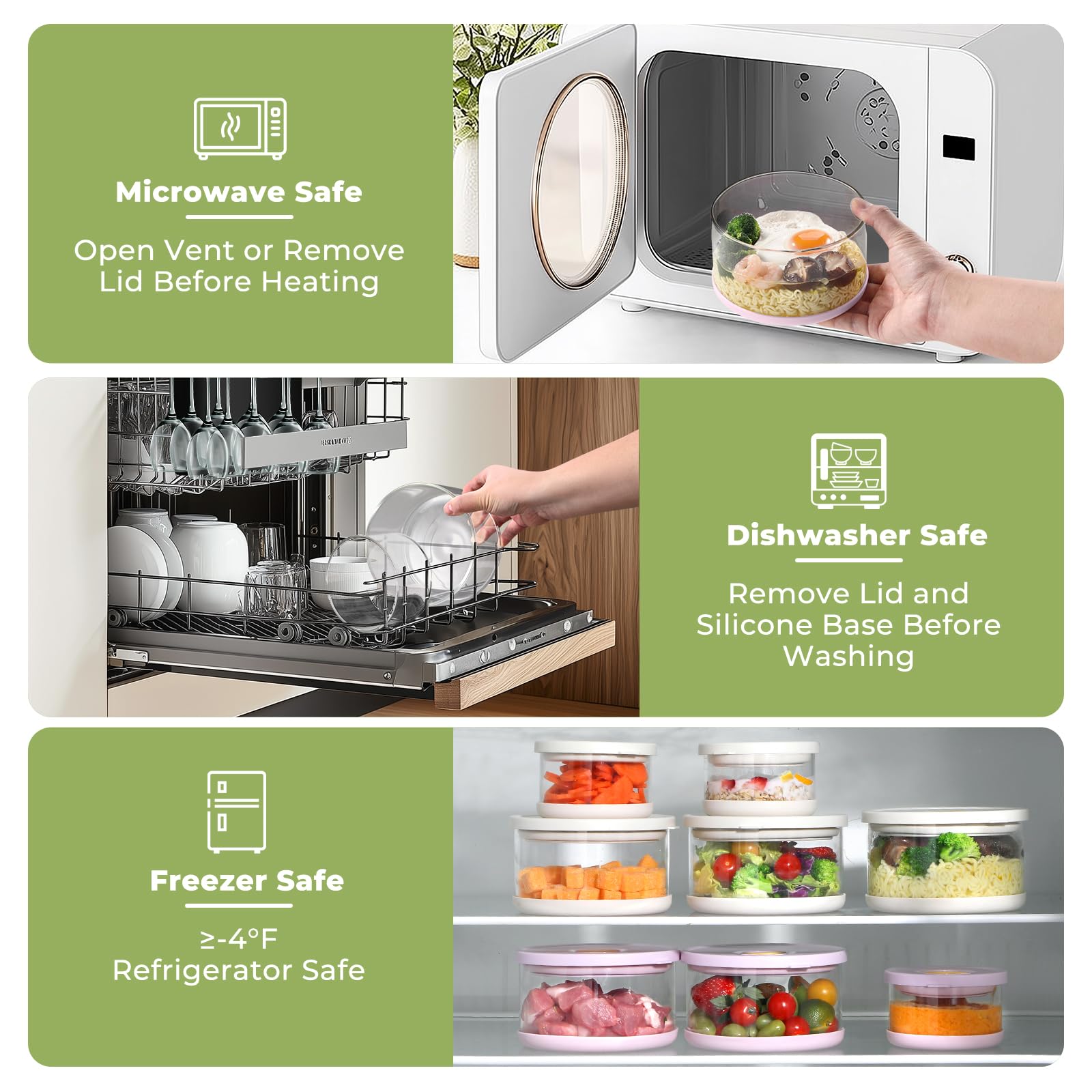 SAYAPE vidrio apto para microondas y horno con tapa adecuada para calentar.