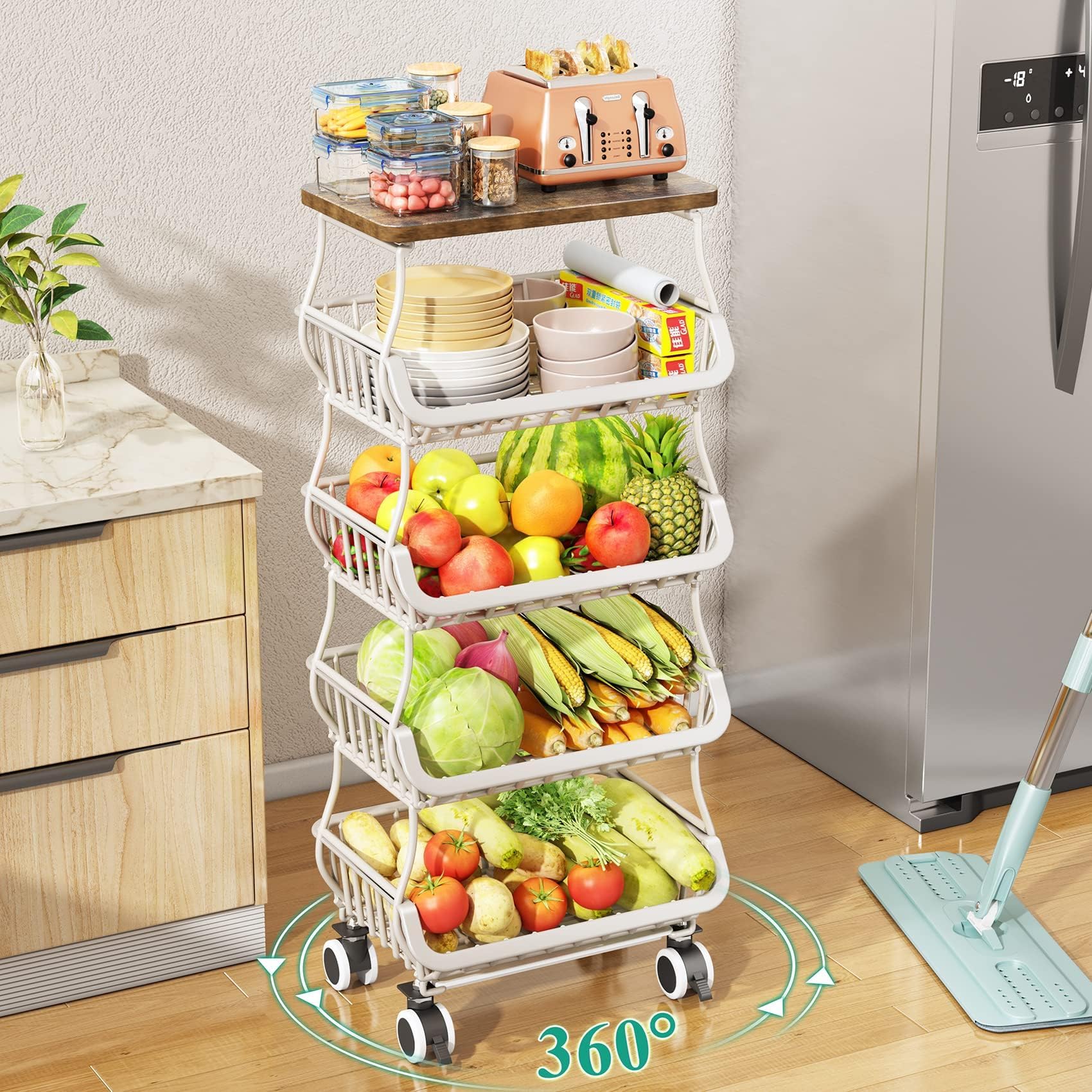 SAYZH diseño de malla con aireación para frutas y verduras