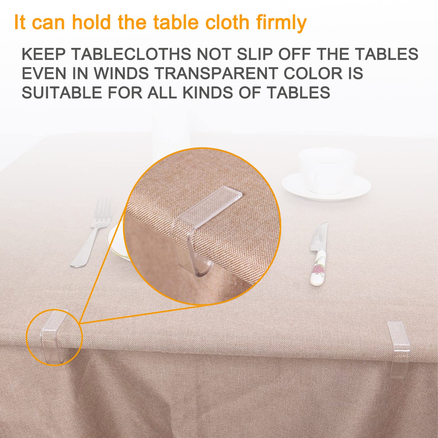 Sazoemao clip mantel transparente 04, clip resistente para uso en exterior y camping