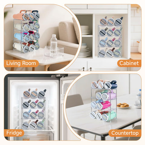 Sbosbo estante de 9 botellas, diseño resistente y práctico.