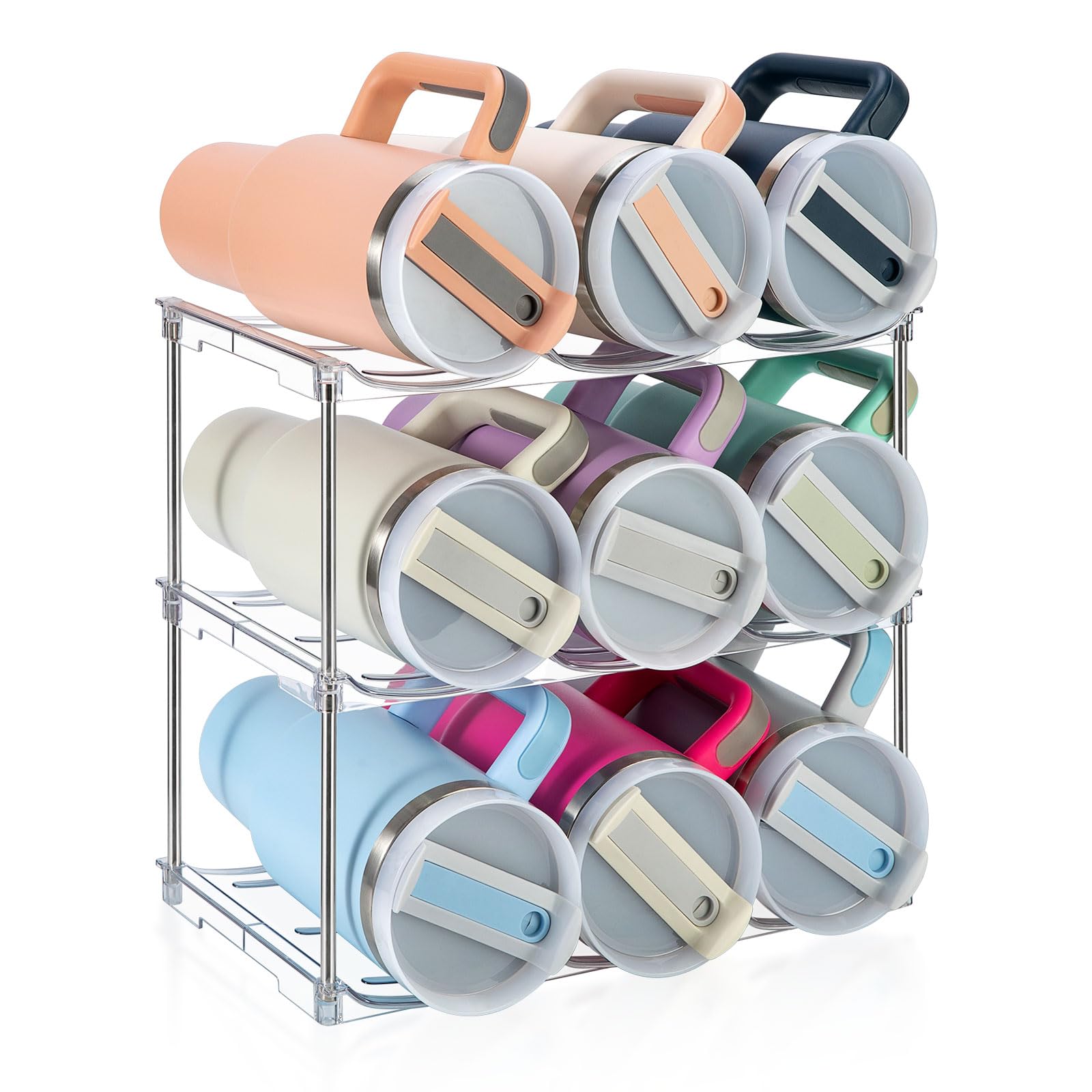 Sbosbo organizador de botellas para Stanley 40oz, acceso rápido y orden.
