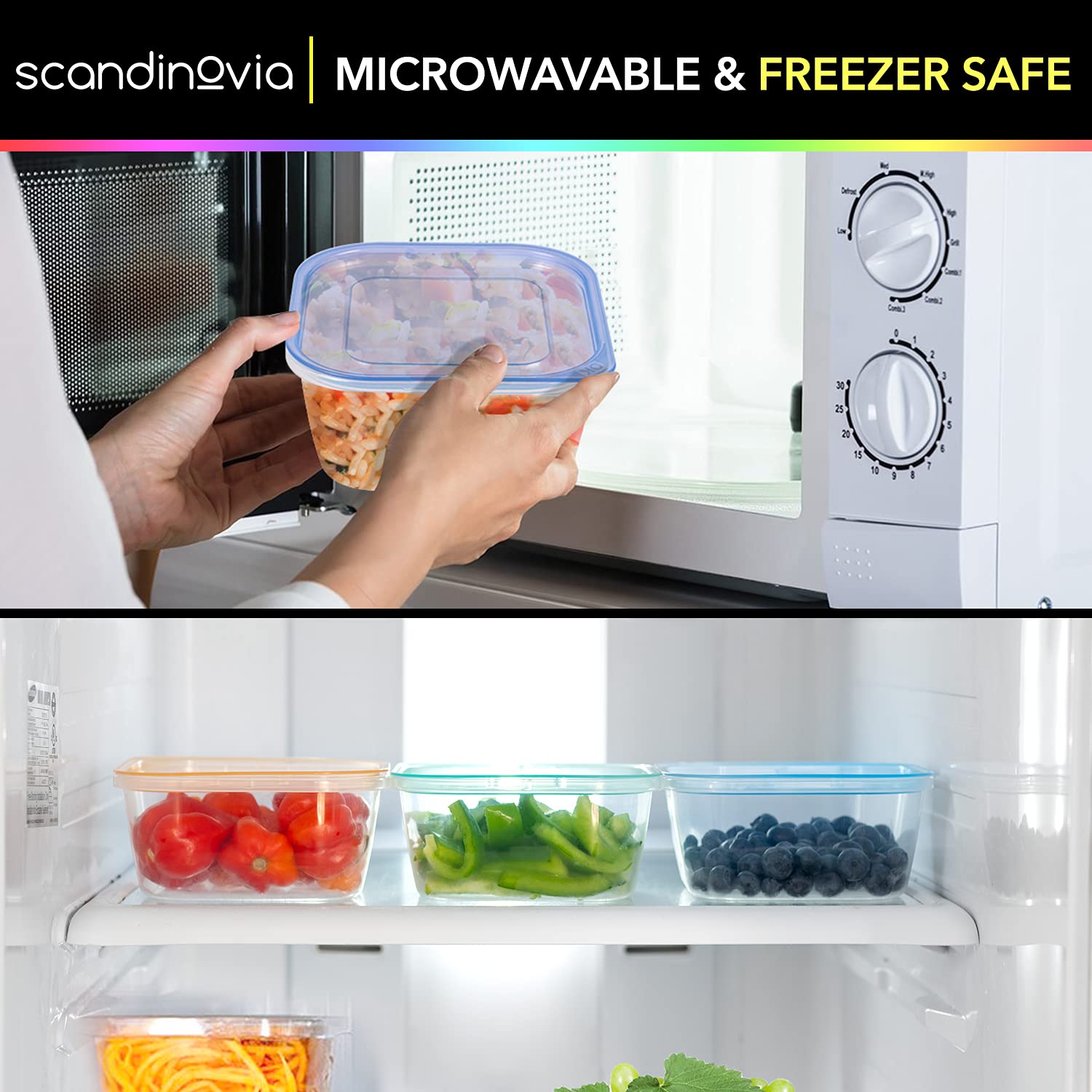 SCANDINOVIA diseño apilable para organizar la cocina y la nevera