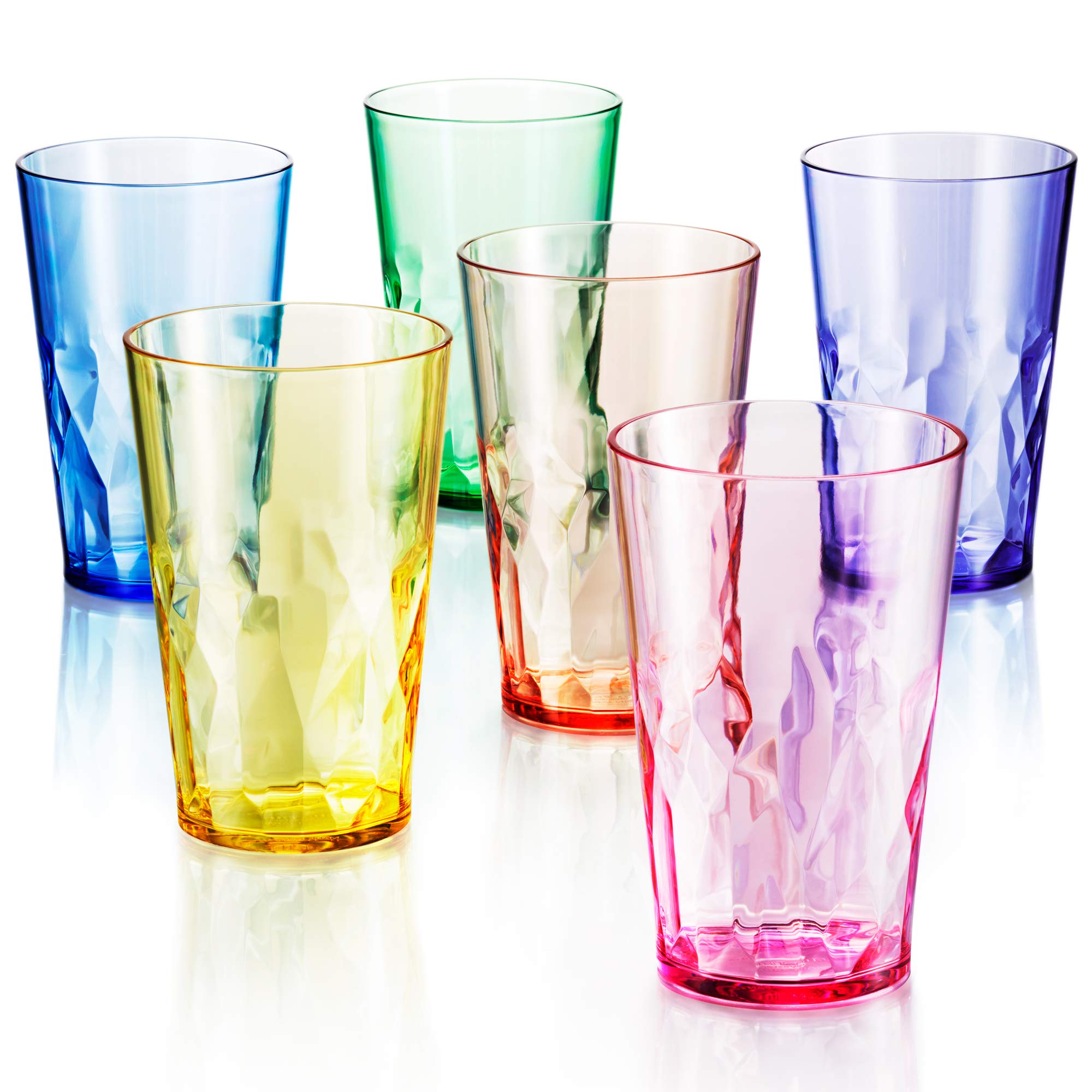 SCANDINOVIA vasos coloridos de acrílico, aptos para interior y exterior.