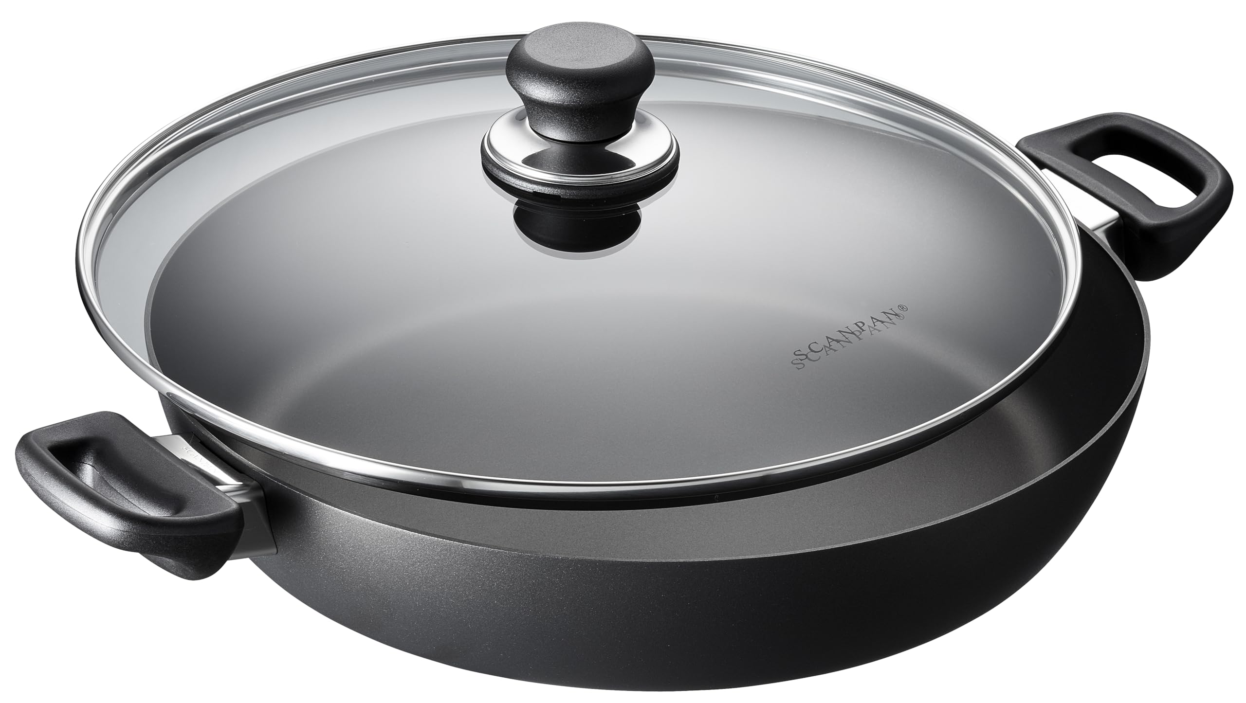 Scanpan Classic 12,5 pulgadas lavavajillas seguro; limpieza rápida tras cocinar.