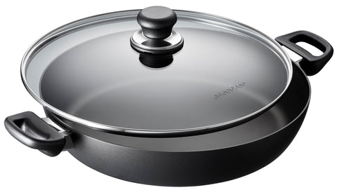 Scanpan Classic 12,5 pulgadas lavavajillas seguro; limpieza rápida tras cocinar.