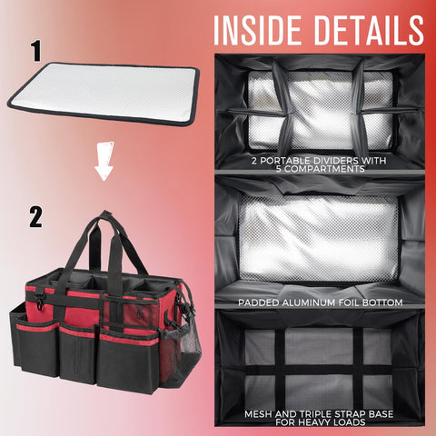 SCAVATA base con lámina de aluminio: mantiene la bolsa seca durante el uso.