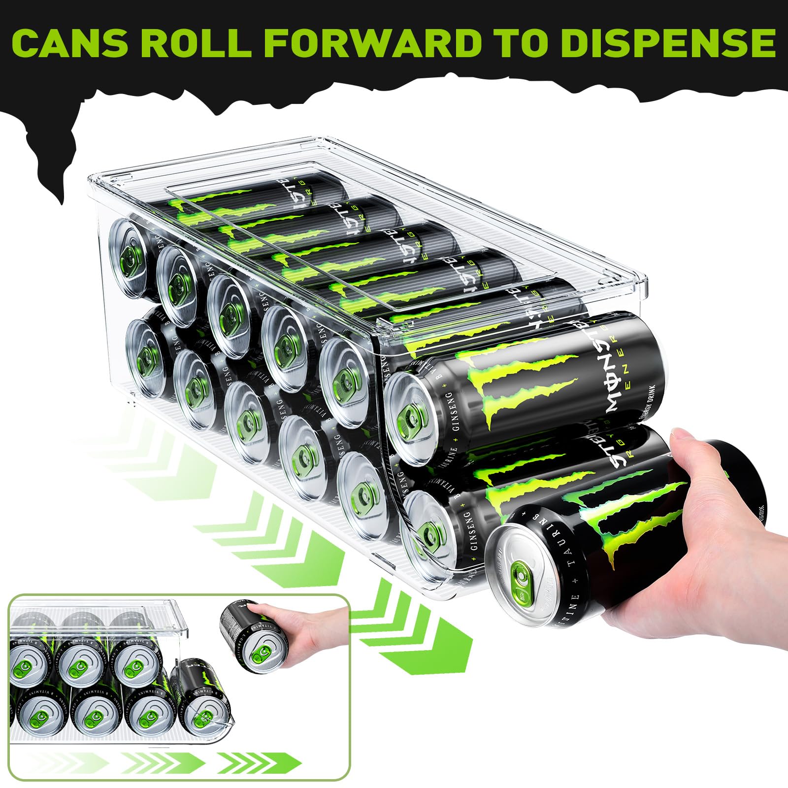 SCAVATA capacidad para 12 latas de 16 oz y 17 oz