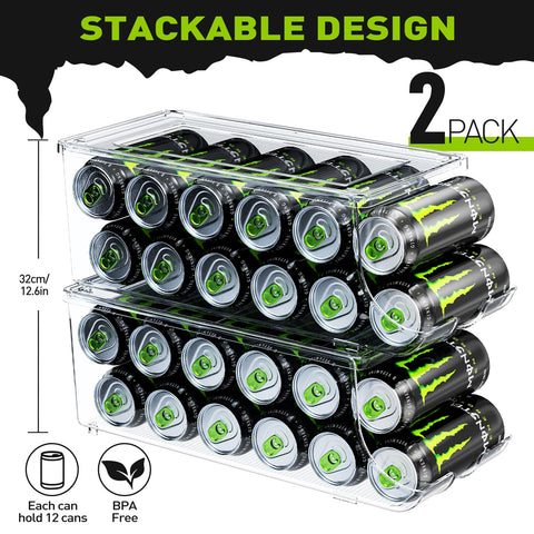 SCAVATA con tapa hermética y diseño apilable para latas