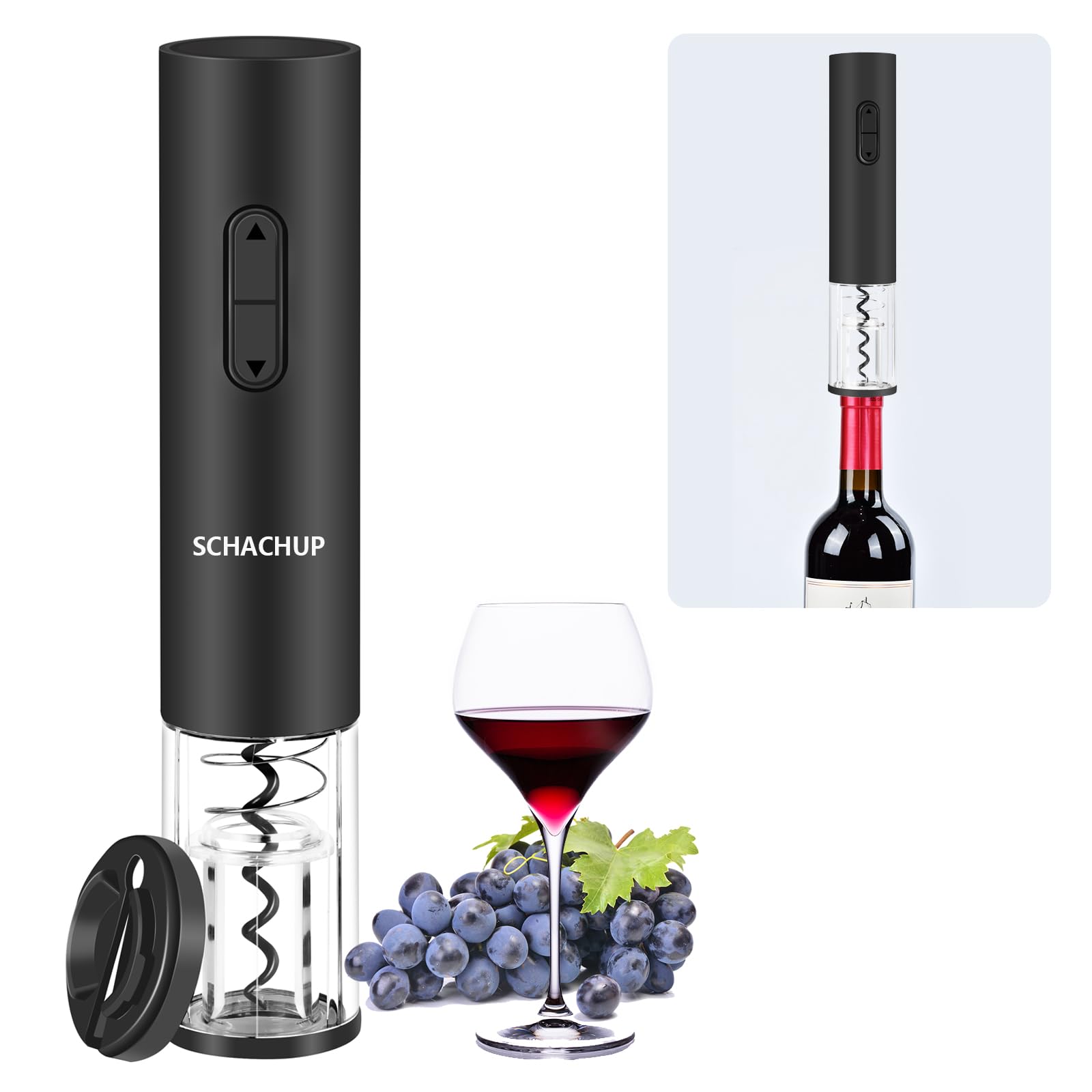 SCHACHUP destapador eléctrico, apertura rápida de corcho en vino