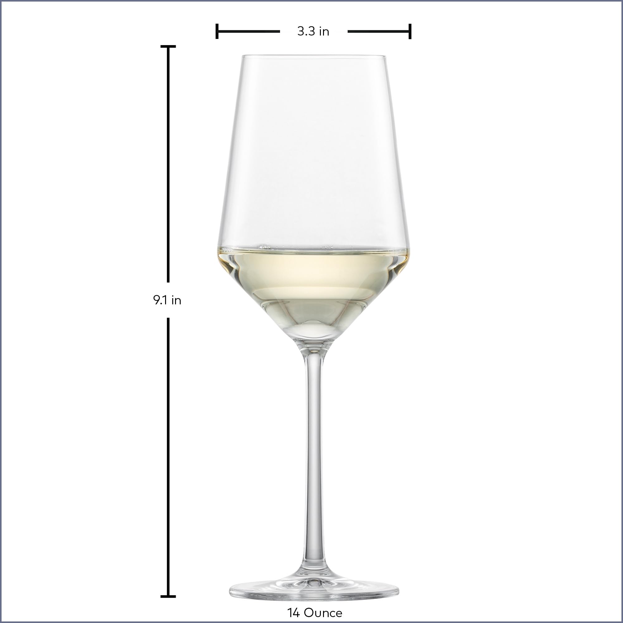 Vaso para blancos, perfecto para Sauvignon Blanc y Chardonnay.