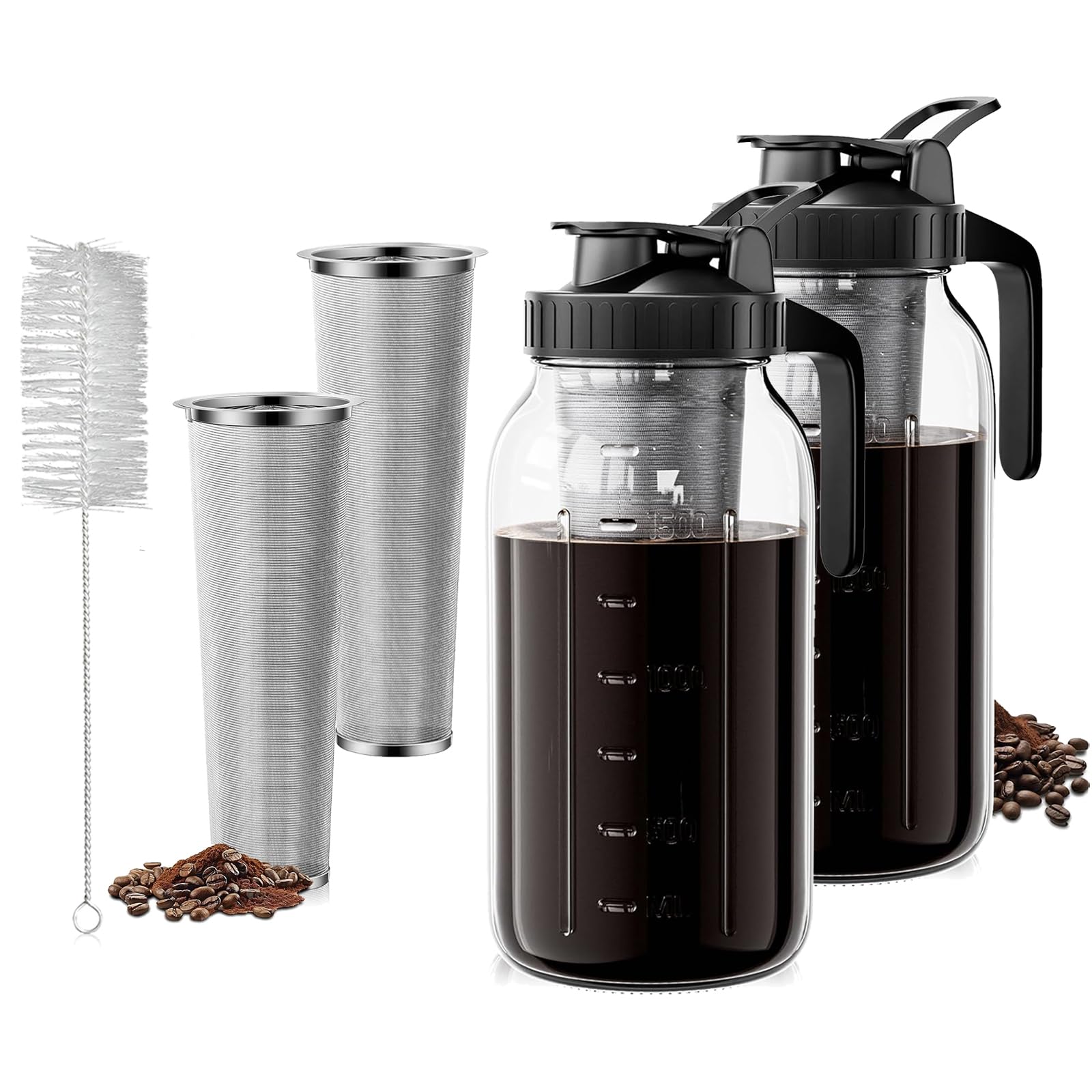 Jarra Scidea para café frío de 64oz, lista para preparar en casa.