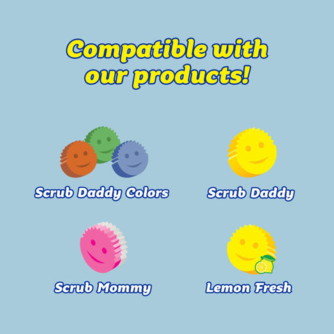 Scrub Daddy Caddy compatible con las esponjas Scrub Daddy para secado rápido.