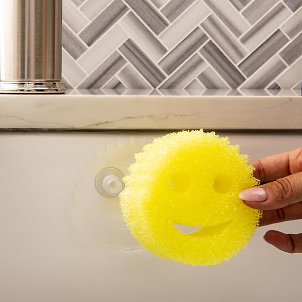 Scrub Daddy Caddy organiza productos de limpieza, ahorra espacio y evita desorden.