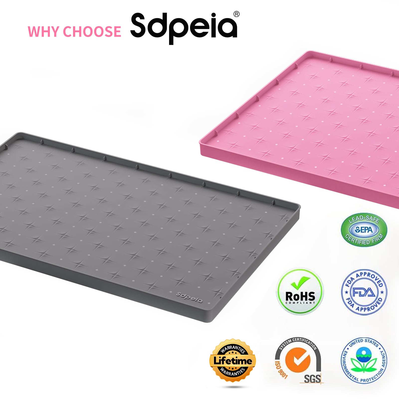 Sdpeia protector para gabinetes de cocina silicona gris, resistente y fácil de limpiar.