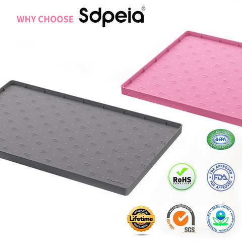 Sdpeia protector para gabinetes de cocina silicona gris, resistente y fácil de limpiar.