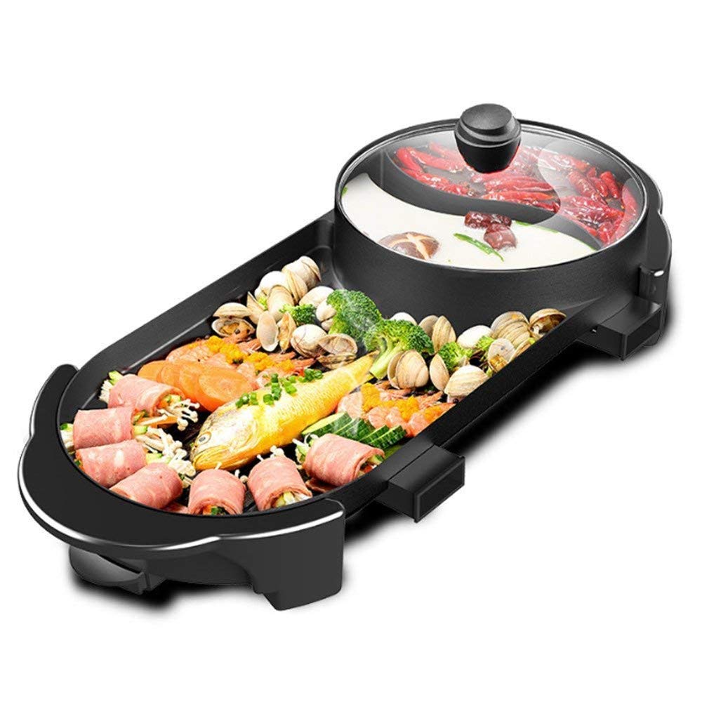 SEAAN hot pot con grill interior para 2-12 personas, ideal para reuniones.