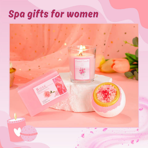 SEAMOON vela aromática de rosas para crear ambiente relajante